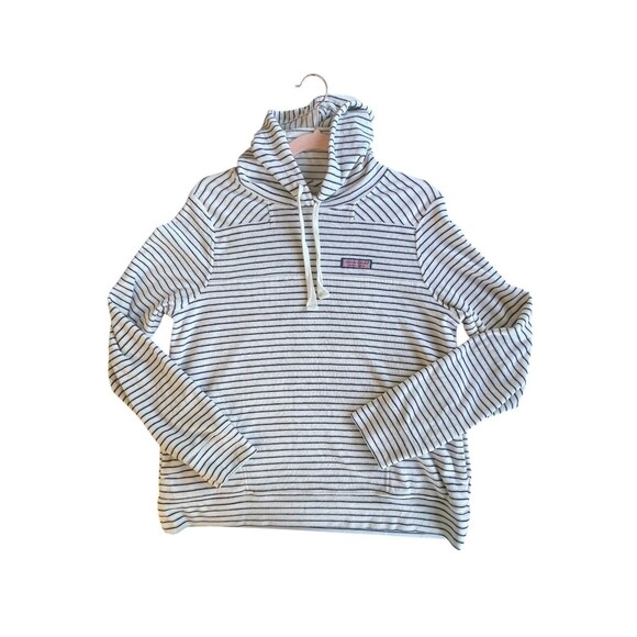 VINEYARD VINES Striped Terry Hoodie Womens Size shep shirt Small Preppy - Picture 3 of 12
